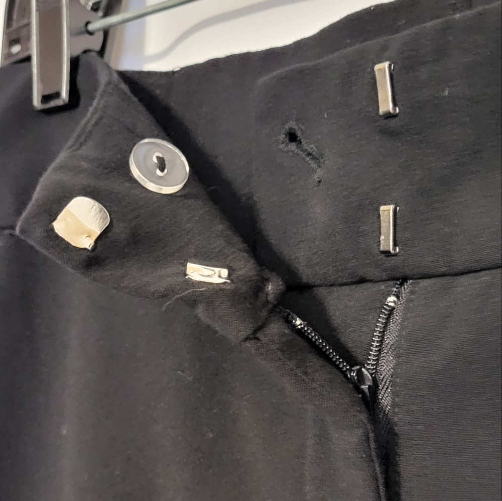 Investments Women's Black High Waisted Cuffed Slack/Dress Pants Size 14R 🐈 - Picture 6 of 10